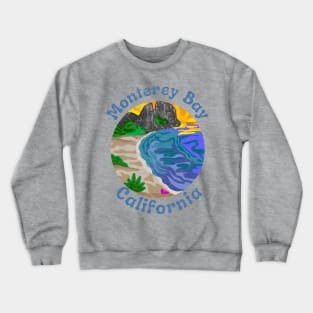 Monterey Bay California Distressed Crewneck Sweatshirt